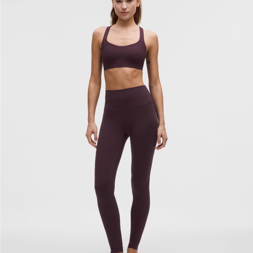 Lululemon Black Plum No seam Align Leggings size 4